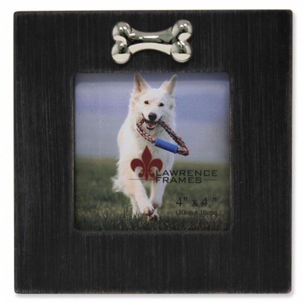 Lawrence Frames Lawrence Frames 545644 Wash Dog Frame With Bone Ornament - Black; 1.0 in. 545644 - main